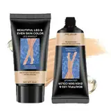 2 Stück Körper Make up Wasserfest,Body Coverage Perfector für Beine,Körper Make up Wasserfest,Körper Make up Wasserfest Beine, Tattoo-Concealer, Wasserfest, Körper-Concealer(Natürliche Farbe)