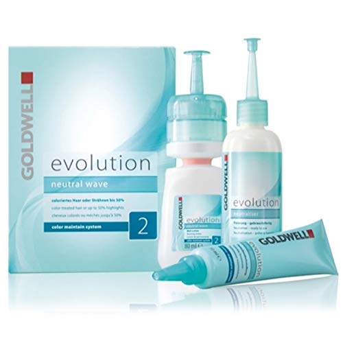 Goldwell Evolution Perm 2 Set Dauerwellenbehandlung (Well-Lotion,80 ml+Fixierung,100 ml+Interfluid,30 ml)