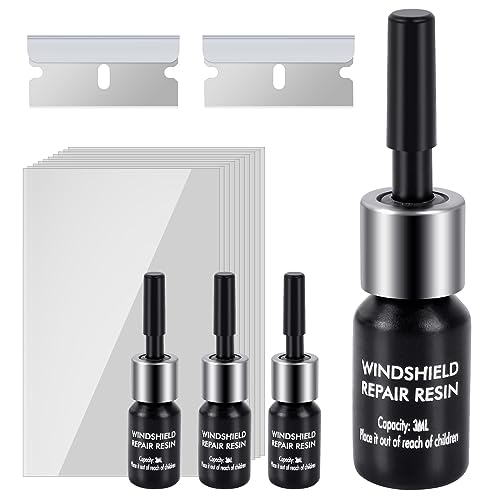 everfarel Auto Windschutzscheiben Reparaturset Werkzeug, Auto Windshield Repair Kit, Glas Reparatur Flüssigkeit für Windschutzscheibenrisse 4pcs