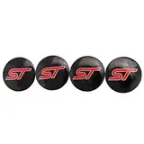4Pcs ST Radnabenkappen Radkappen für Emblem Auto Aufkleber Radnabenabdeckung Aufkleber