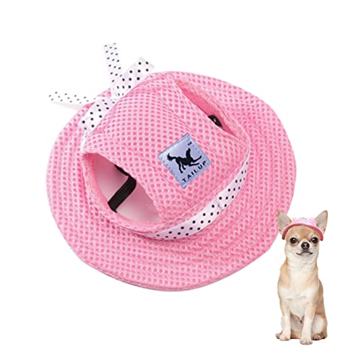 Hunde-Sonnenhut, verstellbar, Baseballkappe mit Ohrlöchern, Sommer-Haustier-Visier, Hüte, Outdoor-Sport, Sonnenschutz, Sonnenhaube für kleine Hunde, Welpen, Katzen
