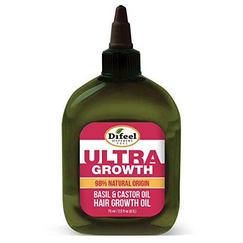 Difeel Ultra Growth 98% Natural Basil & Castor Hair Growth Oil, 75 millilitres (Haaröl)