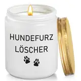 LUXHOMY Geschenk Hundehalter, Geschenke für Sie, Geschenke für Frauen mit Hund, Hundefurz Löscher Kerze, Geschenke für Hundebesitzer, Hundefurz Löscher - Weiß