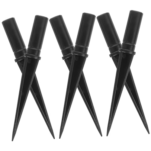 MERRYHAPY 10er Set Solar Licht Erdspieß Zubehör Ersatz Für Gartenlampen 12 * 110MM M8 Gewinde Landschaftsbeleuchtung Für Gartenwege Und Beete Wetterfeste Kunststoffspikes