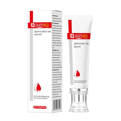Akne Creme 25g, schnell wirkende Narben-Behandlung, Anti-Akne-Formel, Hautbehandlungs-Creme für Gesichtsunreinheiten und Mitesser