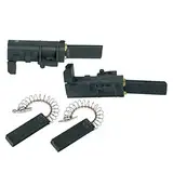 Bosch Siemens 639025 00639025 ORIGINAL Kohle Kohlebürste Motorkohle Kohlestift 2x mit Halter 6,3mmAMP Farbpunkt: Blau + 2x ohne Halter 4,8mmAMP Waschmaschine auch Constructa Koenic