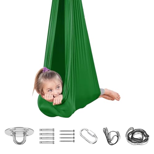 Setauoo Sinnes-Schaukel Indoor - Kompakte Sensorikschaukel - Tragbare & Verstellbare Beruhigungsschaukel Für Spielzimmer, Schlafzimmer, Meditation Und Entspannung Mit Multifunktion