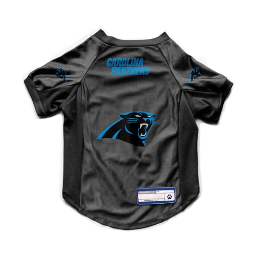 Littlearth Unisex-Erwachsene NFL Carolina Panthers Stretch-Haustier-Trikot, Team-Farbe, Größe M