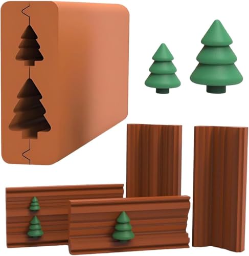 Weihnachtsbaum-Roller-Ton-Werkzeuge, DIY-Modelliermassen-Perlenroller für Ton, Kunstbedarf, Weihnachtsbaum-Modell, Weihnachtsbaum-Form, Modelliermasse-Werkzeug (Typ B)