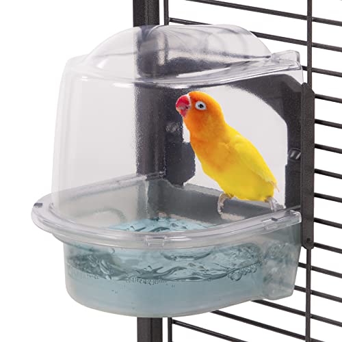 Montana Cages | Badehaus für Montana Käfige der SMALL Serie, ab Bj. 2023 ca. 14,5 x 13,5 x 16 cm für Wellensittiche, Kanarienvögel, Unzertrennliche