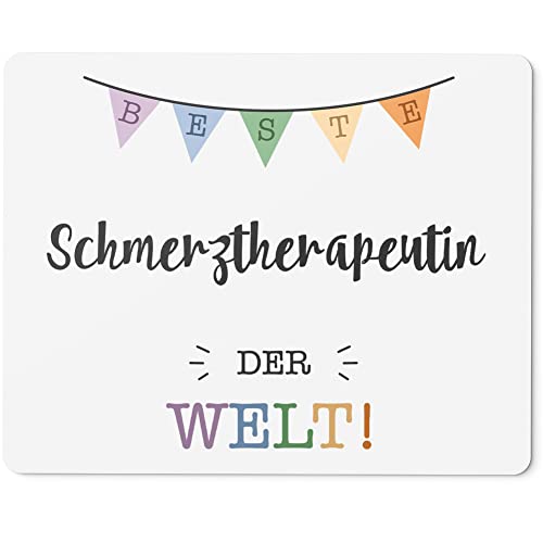 JUNIWORDS Mauspad Mousepad, Beste Schmerztherapeutin der Welt (5718239)