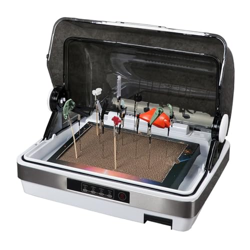 Airbrush Absauganlage Airbrush Kabine Absauganlage Spritzkabinen-Set für Airbrush-Modellteile, Airbrush-Spritzkabine mit Abdeckung, große Modell-Spritzkabine für Kunst und Handwerk, 4-Gang-T