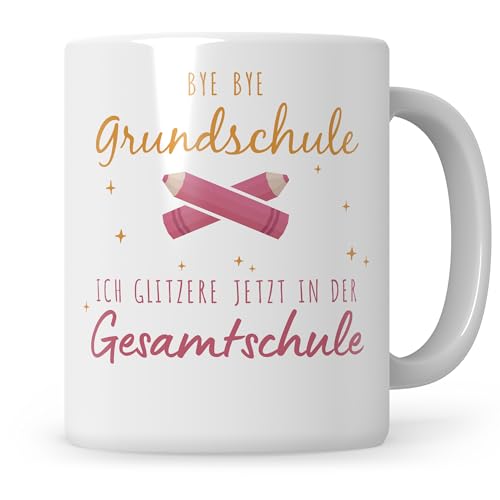 Gesamtschule 5. Klasse Geschenk Einschulung Tasse Gesamtschule Übergang Schulwechsel Grundschule Gesamtschule Empfehlung Übertritt Kakao Becher Mädchen