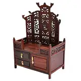 PAYNAN 14 x 8,5 x 21 cm Palisander geschnitzter Tisch Miniatur Buddha Altar Butsudan Buddhismus Betender Schrein
