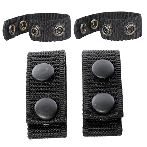 Hintyne Gürtelhalter für Gürtel mit Einer Breite von 5,5 cm 4 Stück schnell lösbare Doppelschnapp Gürtelclips Nylon Starke Belastbarkeit Gürtelzubehör für Polizei Outdoor Sportarten