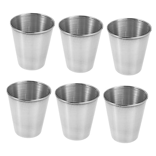 TOPPERFUN 6Stücke Whisky Becher Schnapsgläser Für Tequila Espresso Hochwertige Und Langlebige Trinkgläser Bar Camping Und Zuhause