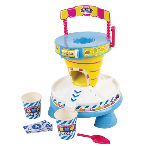 Casdon Pick & Mix Süßwarenladen (ohne Süßigkeiten), Süßwarenladen-Rollenspiel für Kinder ab 3 Jahren, Enthält drehbares Preisrad, Perfekt für fantasievolles Spielen