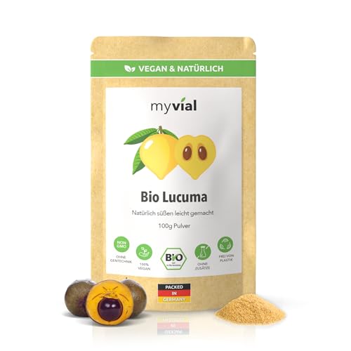 Bio Lucuma Pulver 200g 100% naturbelassen ohne Zusatzstoffe ideal für Diabetiker zum Backen Rohkostqualiät Vegan und glutenfrei