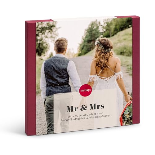 mydays Geschenkbox Mr & Mrs, Hochzeitsgeschenk für 2 Personen, freie Erlebnis-Auswahl an ca. 245 Orten