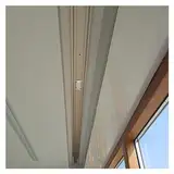 Deckenvorhang verbundene Doppelschienen aus Goldaluminium, Gleitschienen für Trennvorhänge im Krankenhauszimmer, einteiliges Vorhangschienenset für Schlafzimmer/Wohnzimmer/Balkon, 10 Fuß 11 Fuß 1