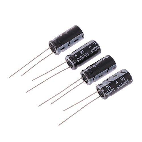 4 Stück 16V 1000uF 105°C Radialer Aluminium Elektrolytkondensator ±20%