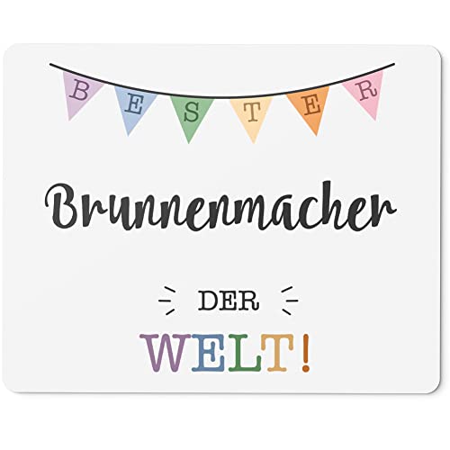 JUNIWORDS Mauspad Mousepad, Bester Brunnenmacher der Welt (5693746)