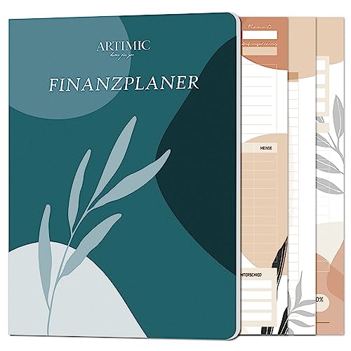 BIROYAL Budget Planer, Budgetbuch 60 Seiten Finanzplaner inkl. Monatliches Budget, Ausgaben Tracker, Einsparungs-, Einkommen-, Budget Buch zur Kontrolle Ihres Geldes, Undatiert (148x210mm)