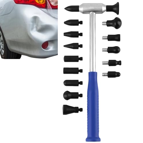 Beule Reparatur Set | Auto Karosseriepflege Set,Kratzfeste Reparaturhilfe Mit 15 Wechselbaren Aufsätzen Für Behandelte Oberflächen