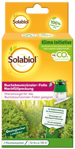 Solabiol Buchsbaumzünsler-Falle Nachfüllpackung, zum Auffüllen der Solabiol Buchsbaumzünsler Falle, 2 Stück