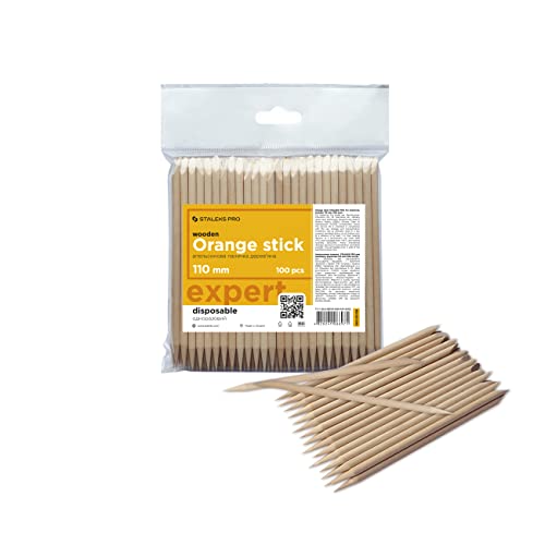Vj Nagelhautschieber Staleks Orange Sticks STALEKS PRO Maniküre Pediküre Nail Art Dotting Holzstab (100 Stück)