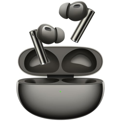 realme Auriculares True Wireless Air 6 Pro, controladores dinámicos de 11 mm y altavoz de agudos de 6 mm, 40 horas de juego, 50 dB ANC, LHDC, cancelación Activa específica del ruido, 55 ms Baja