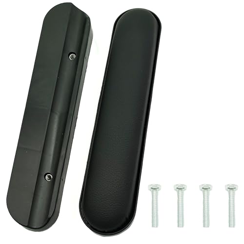 ZAHD Universal Rollstuhl Armlehnenkissen Wasserdichtes Rollstuhl Armlehnenpolster Rollstuhlarm Ersatz Kissen FüR Rollstuhl Armlehnen Gepolsterte Armlehnen für Rollstühle (Schwarz)