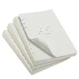 3 Packungen Ringbucheinlagen A5 Kariert, 180 Blätter Nachfüll-Inlays für DIN A5 Ringbuch Nachfüllbar, 6 Löcher ringbuch A5 nachfüllbar, Refill Paper für Notizbuch, Planer & Skizzen