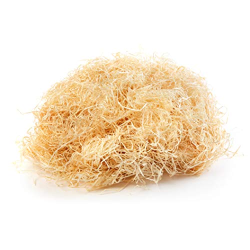 2kg Holzwolle Fichte Natur in Premiumqualität | 100% Öko | Ideal als Füllmaterial für Deko, Geschenkverpackungen & Präsentkörbe lebensmittelecht & hygienisch