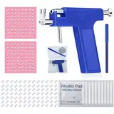 Mumjooyi Ohrloch Stecher Set Piercing Set mit 98 St Ohrstecker Ohrlochpistole Set Piercing Pistole Edelstahl Piercing Gun Ohrpiercing-Pistolen-Set Piercing Tool Kit für Ohr Nase Nabel Lippen