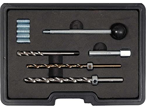 Yato Profi Injektor Gewinde Reparatur Satz, 10-teilig, massiver HSS-Stahl, M6 M8, CDI Motoren, Gewindeschneider Injektor Befestigungsschrauben Injekto, Schwarz