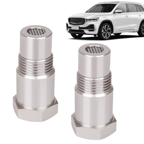 O2 Sensor Spacer, Sauerstoffsensor Spacer für Abgassysteme, 2 Stück O2 Sensor Adapter Aus Rostfreiem Stahl, Kfz-Ersatzteile für Motorenwartung, Ölwechsel, Auto Reparatur, Wartung und