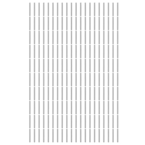 sourcing map 200 Stück 1 mm x 12 mm Dübelstifte, 304 Edelstahl, zylindrische Regale, Stützstifte, Regalbefestigungselemente für Bücherregale, Schränke, Möbelkomponenten (GB119), Silber