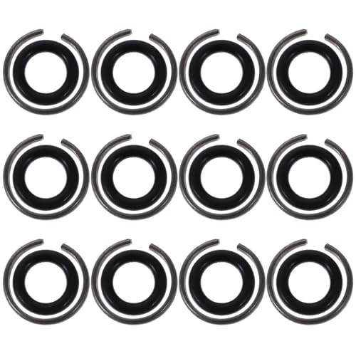 Hemobllo 1/2 Schlagschrauber-Halterungen und O-Ring: 12 Sätze Schlagschrauber-Sicherungsringe - mit O Ring-Schlagschrauber-Werkzeugteilen Schlagreibungsring