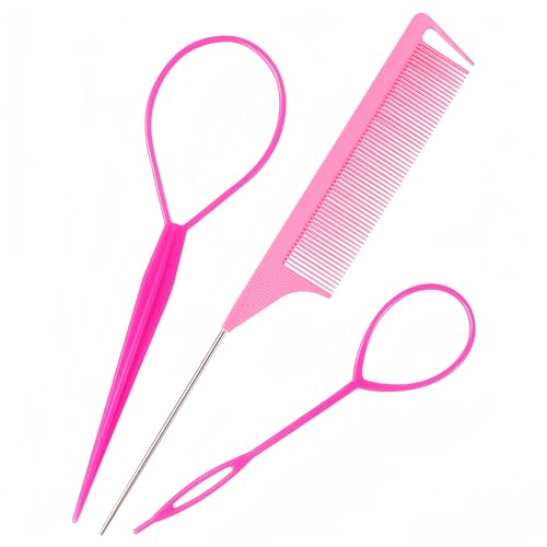Sularpek 3 Stück Set Frisurenhilfe, Haar Tail Twister, Frisurenhilfe Haare Hair Twister Set, Haarflechtwerkzeuge für DIY Frisuren, Frisurenhilfe, Für Frauen, Mädchen