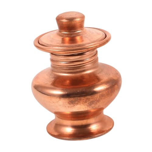 Amosfun Rote Kupfervase Kelch Kelch Buddhistische Wasserschale Buddha-anbetungsbecher Container Anbieten Altaropferbecher Buddhistisch Schmierige Schalen Opferschale Für Weihwasser