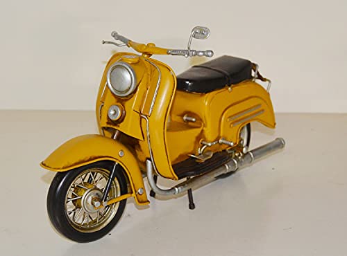 JS Garten Deko Blechmodell Zweirad Simson Roller Schwalbe Nostalgie Modellauto Modellmotorrad Oldtimer Modell aus Blech L 29 cm