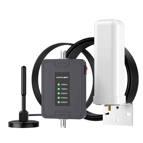 ANNTLENT Handy Signalverstärker 4G 3G LTE GSM Repeater für Wohnmobil/LKW/SUV - Band 20/8/1/3/7 Mobilfunk Verstärker Sprachanrufe und Daten für Alle Netzbetreiber - Magnetische Dachantenne