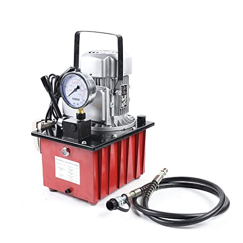 Acesunny 7L Elektrohydraulikpumpe Elektrische Hydraulikpumpe 750W 220V w/Manuelle Ventil 700Bar Elektrische Elektrohydraulikpumpe Mit Manuelle Ventil Hydraulikpumpe