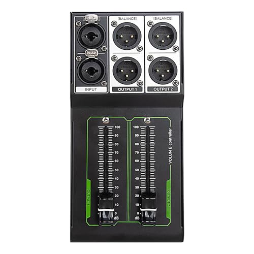 Studio-Lautstärkeregler, Studio-Controller | Professioneller Lautstärkeregler 1 Eingang 2 Ausgang | Fader 70 mm, präzise Audiosteuerung für das Audio-Studio und Heimsystem