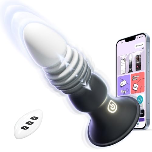 Anal Plug Vibrator Sex Spielzeug für die Männer Frau - Prostata Stimulation Analvibratoren für Mann & Frauen Paare Sexspielzeug, APP Fernbedienung Gay Anal Dildo Buttplug mit 7 Vibrationen 7 Schübe