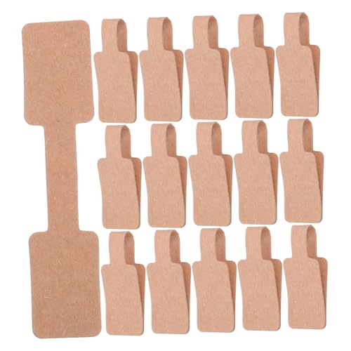 HOMOCONO 300 stücke Schmuck Machen Tag Kraft Tags Papier Aufkleber Etiketten für Einzelhandel Handwerk