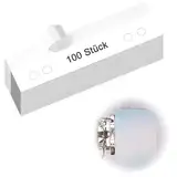 100 Stück Abheftvorrichtung Selbstklebend Heftstreifen 105×30 mm 4 Loch Heftstreifen Kunststoff Abheftstreifen Klebe Transparent Abheftmechaniken Fur Abheften Von Mustern Zeichnungen
