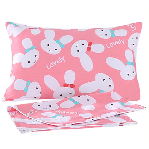 HAMKU 2 Stück Kissenbezug 40x60 Kinder,Kopfkissenbezug,Kopfkissen 40x60,Kinderkopfkissen-100% Baumwolle für Kinderbettwäsche