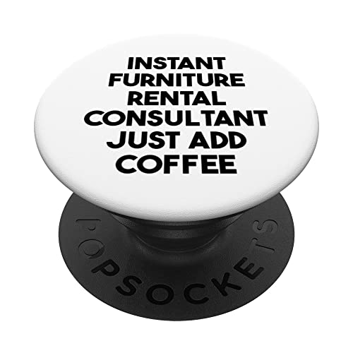 Berater für sofortige Möbelvermietung Fügen Sie einfach Kaffee PopSockets mit austauschbarem PopGrip